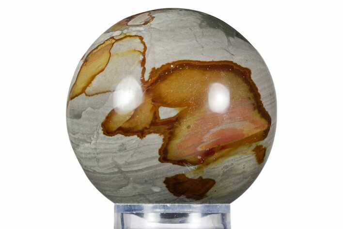 Polished Polychrome Jasper Sphere - Madagascar #358981
